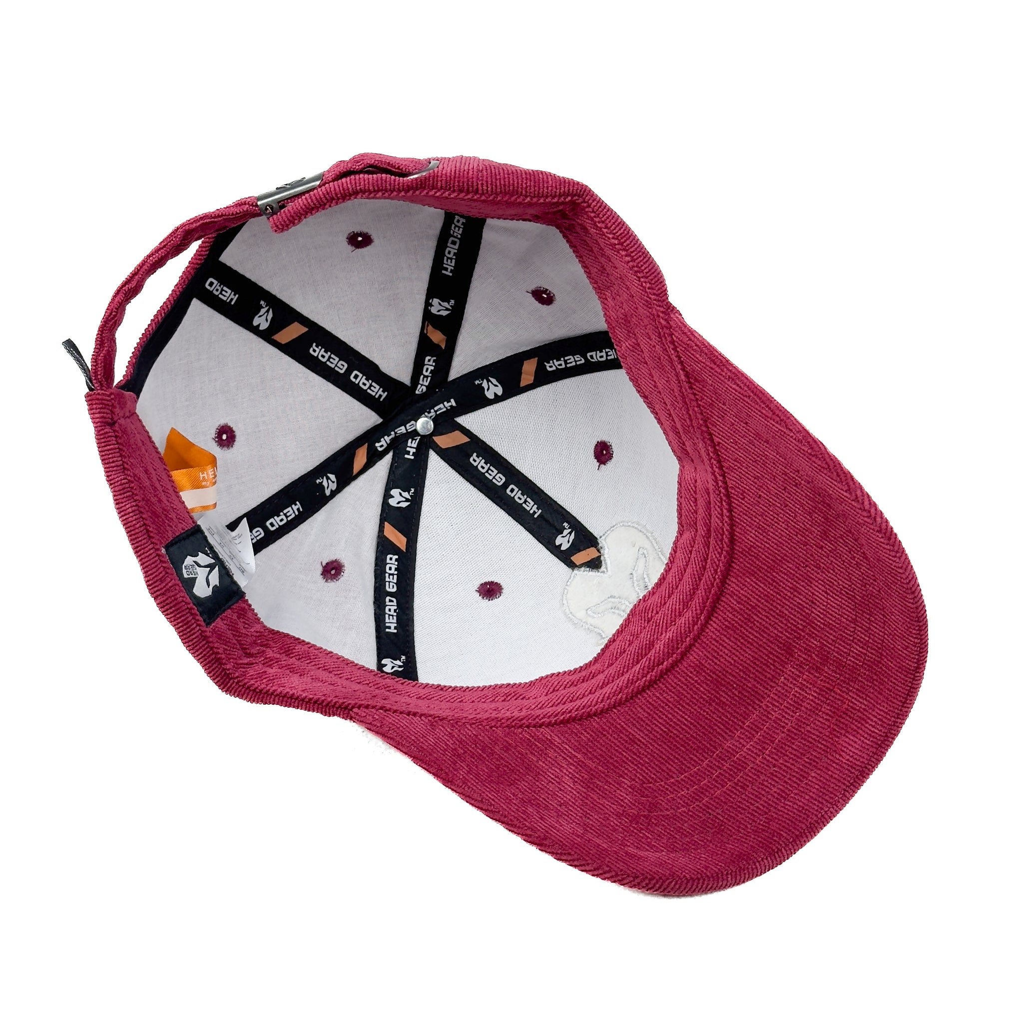 HEAD GEAR SILVER MAROON SUEDE CORD LIMITED EDITION CAP