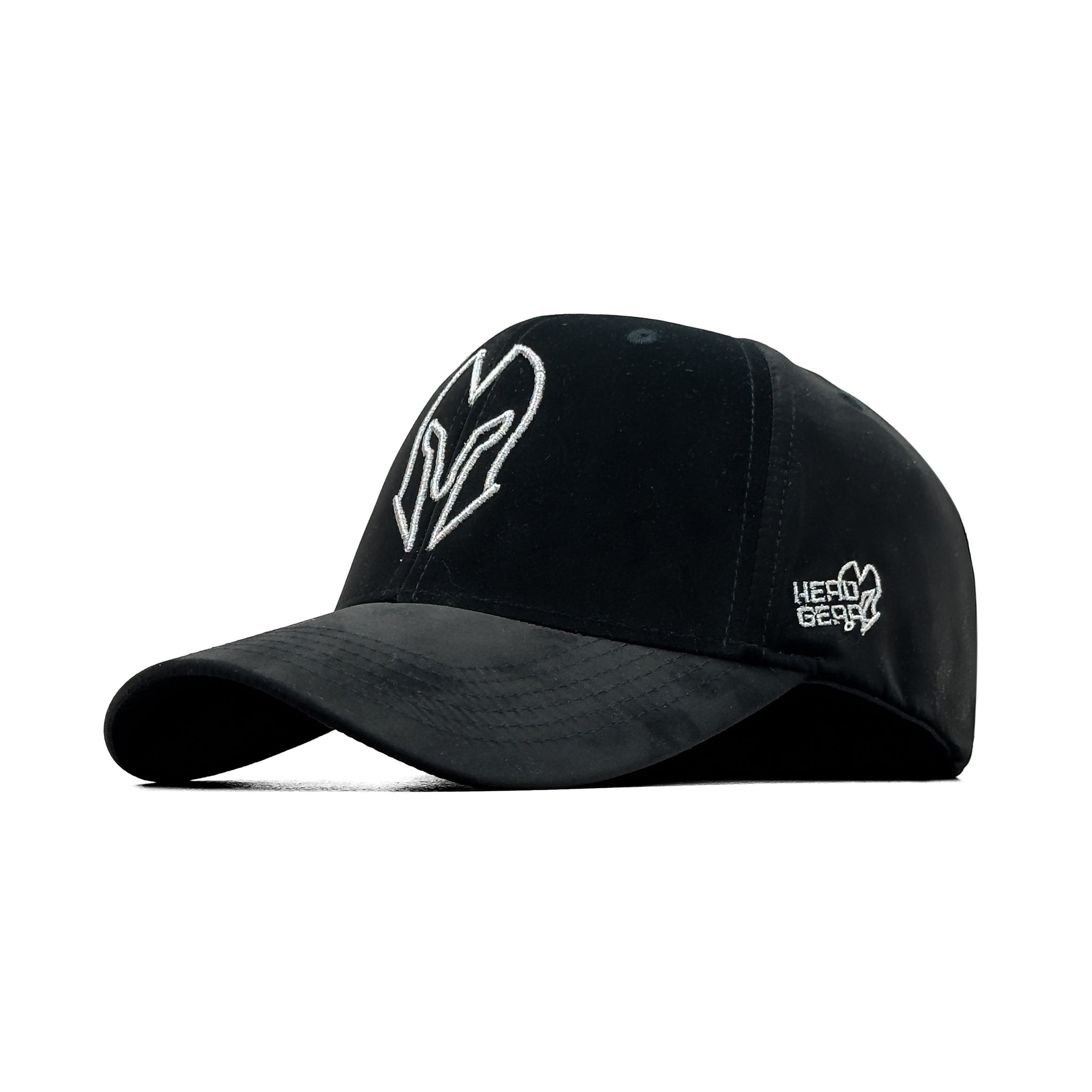 HEAD GEAR SILVER BLACK VELVET LIMITED EDITION CAP