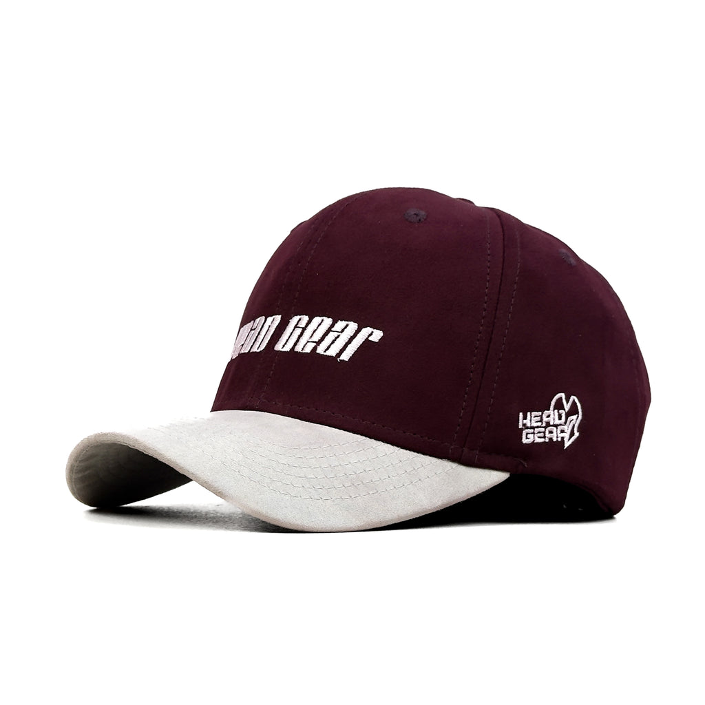 HEAD GEAR MAROON GREY DUAL TONE CAP