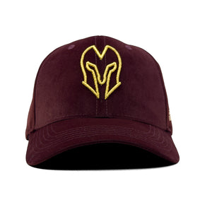 HEAD GEAR MAROON GOLD VELVET LIMITED EDITION CAP