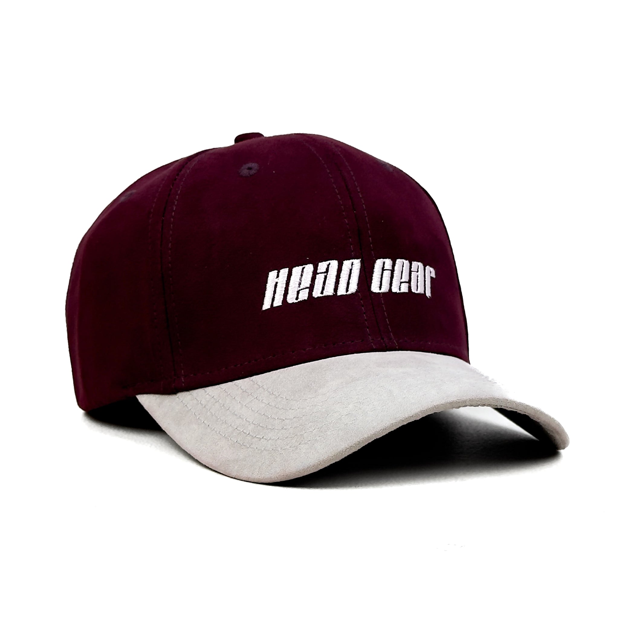 HEAD GEAR MAROON GREY DUAL TONE CAP