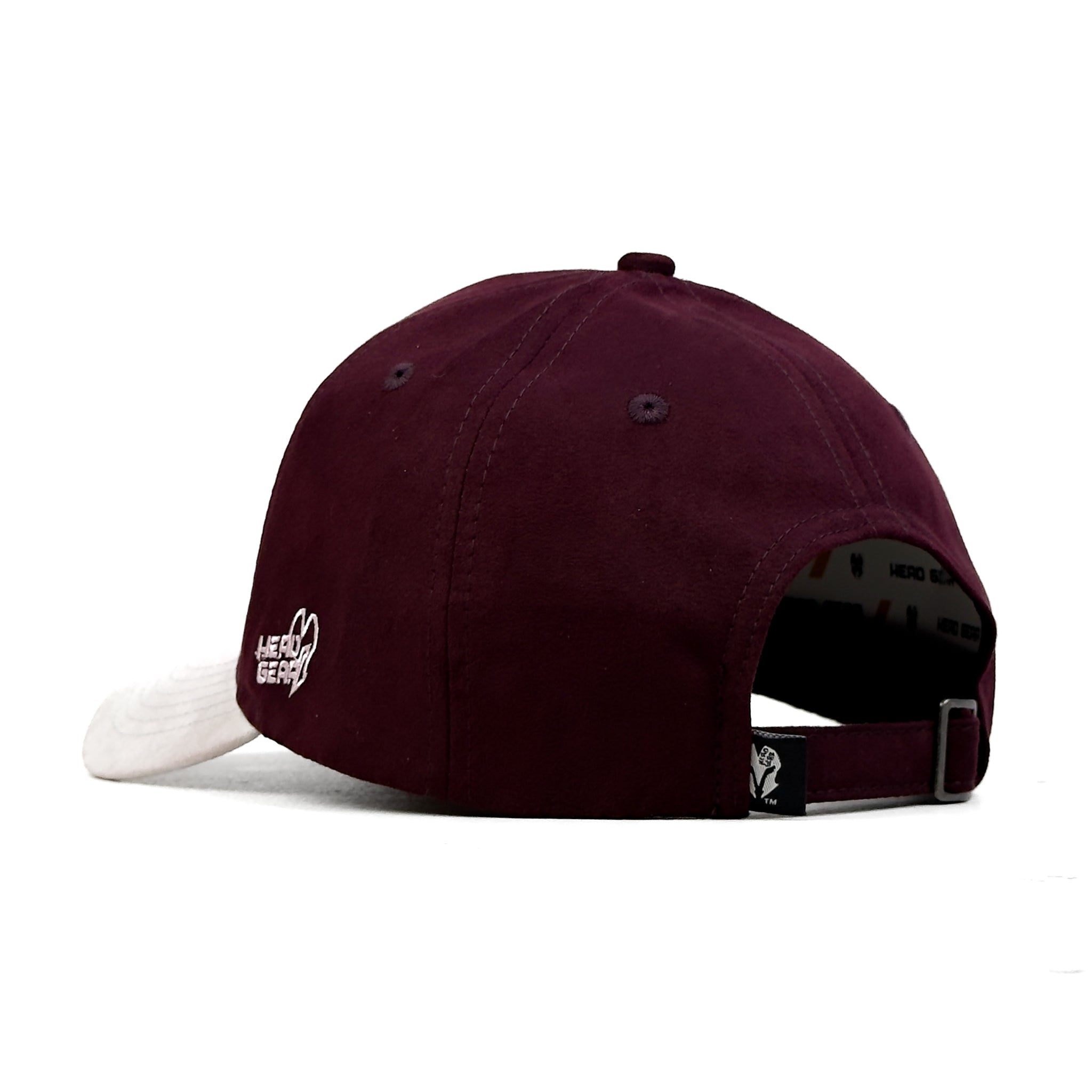 HEAD GEAR MAROON GREY DUAL TONE CAP