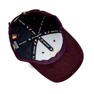 HEAD GEAR MAROON GOLD VELVET LIMITED EDITION CAP