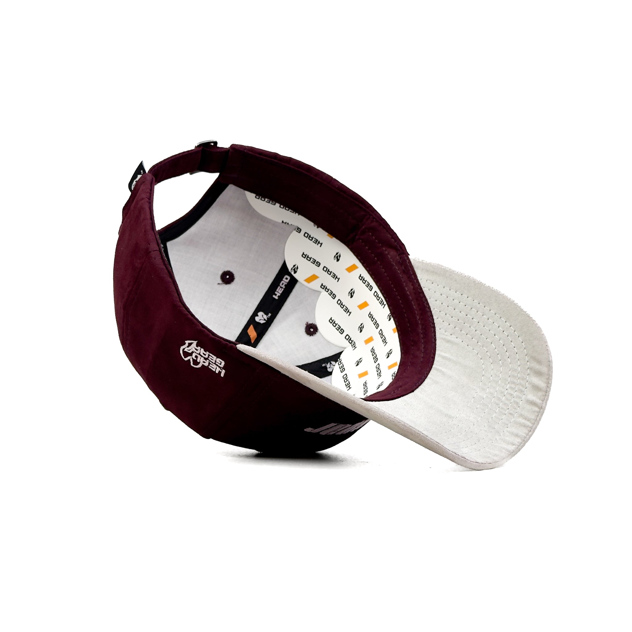 HEAD GEAR MAROON GREY DUAL TONE CAP