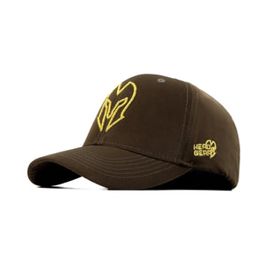 HEAD GEAR DARK OLIVE GOLD VELVET LIMITED EDITION CAP