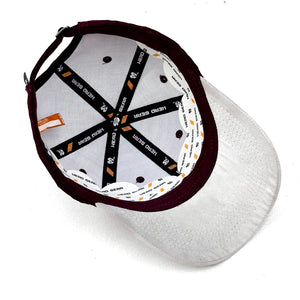 HEAD GEAR MAROON GREY DUAL TONE CAP