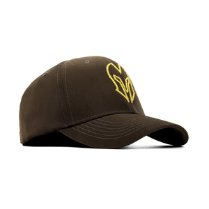 HEAD GEAR DARK OLIVE GOLD VELVET LIMITED EDITION CAP