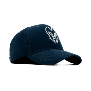 HEAD GEAR SILVER NAVY BLUE VELVET LIMITED EDITION CAP