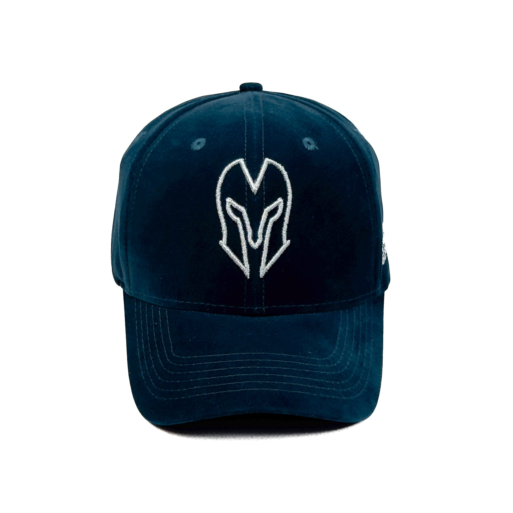 HEAD GEAR SILVER NAVY BLUE VELVET LIMITED EDITION CAP