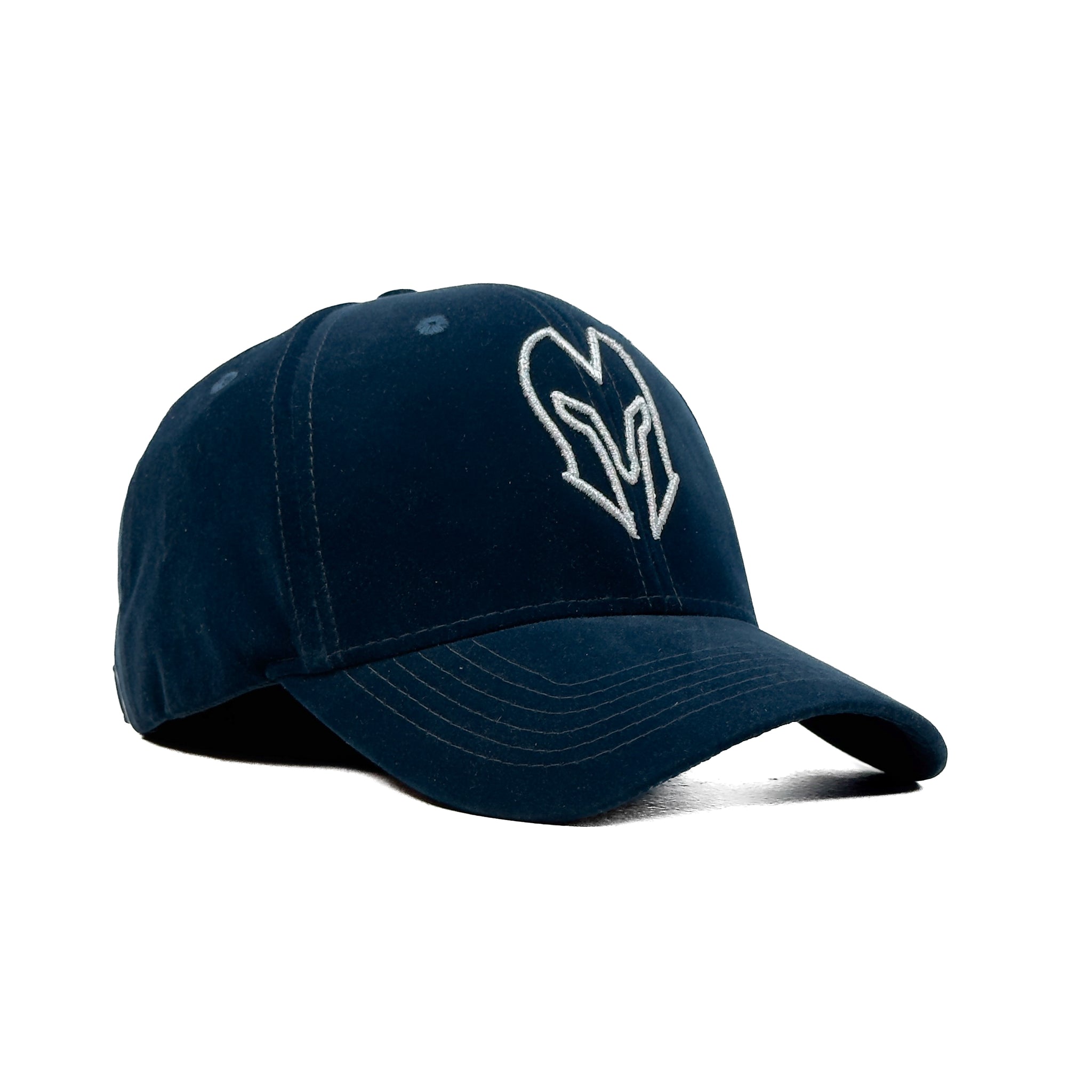 HEAD GEAR SILVER NAVY BLUE VELVET LIMITED EDITION CAP