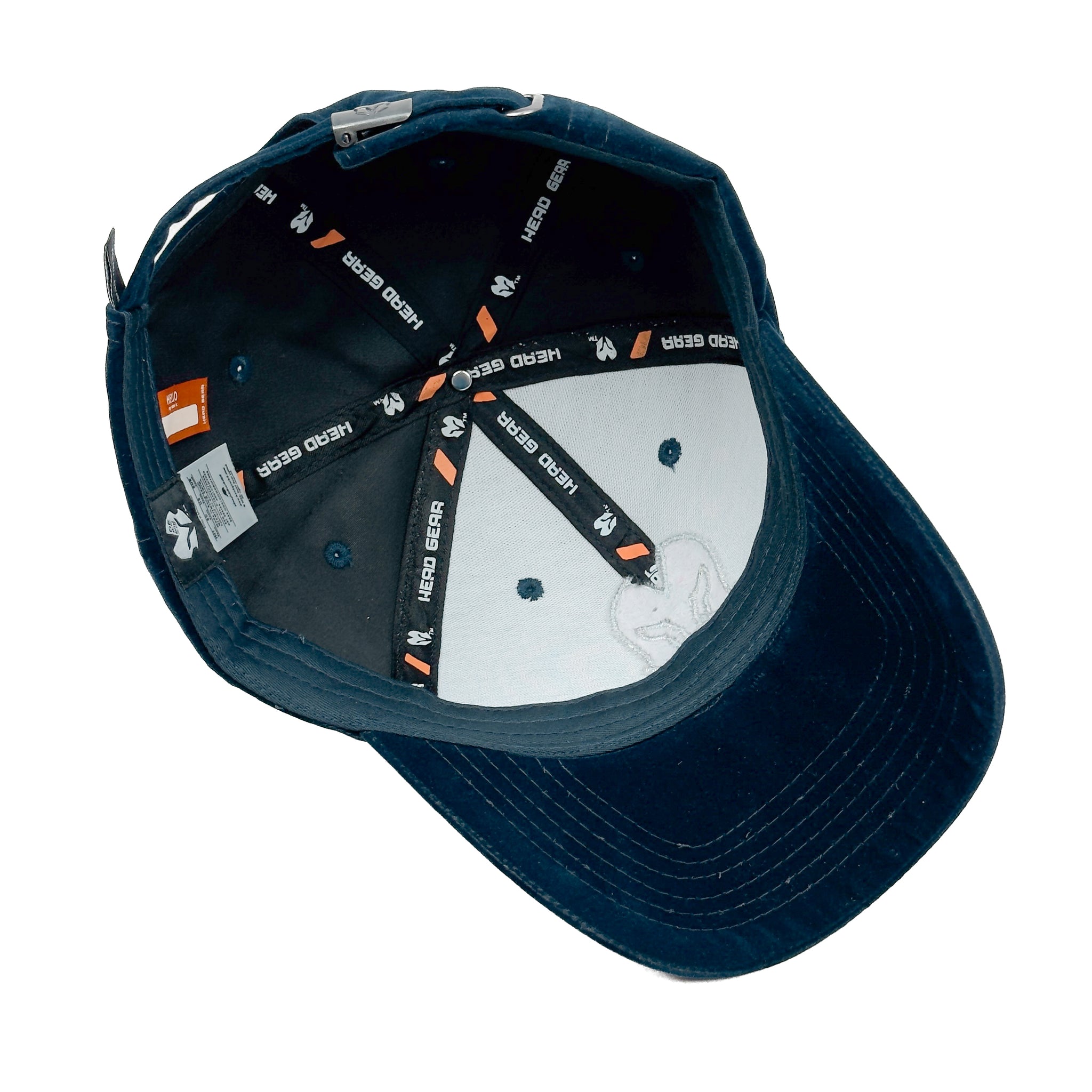 HEAD GEAR SILVER NAVY BLUE VELVET LIMITED EDITION CAP