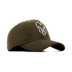 HEAD GEAR SILVER DARK GREEN VELVET LIMITED EDITION CAP