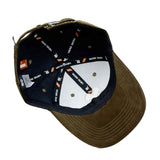 HEAD GEAR SILVER DARK GREEN VELVET LIMITED EDITION CAP