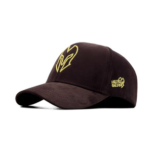 HEAD GEAR DARK BROWN VELVET LIMITED EDITION CAP