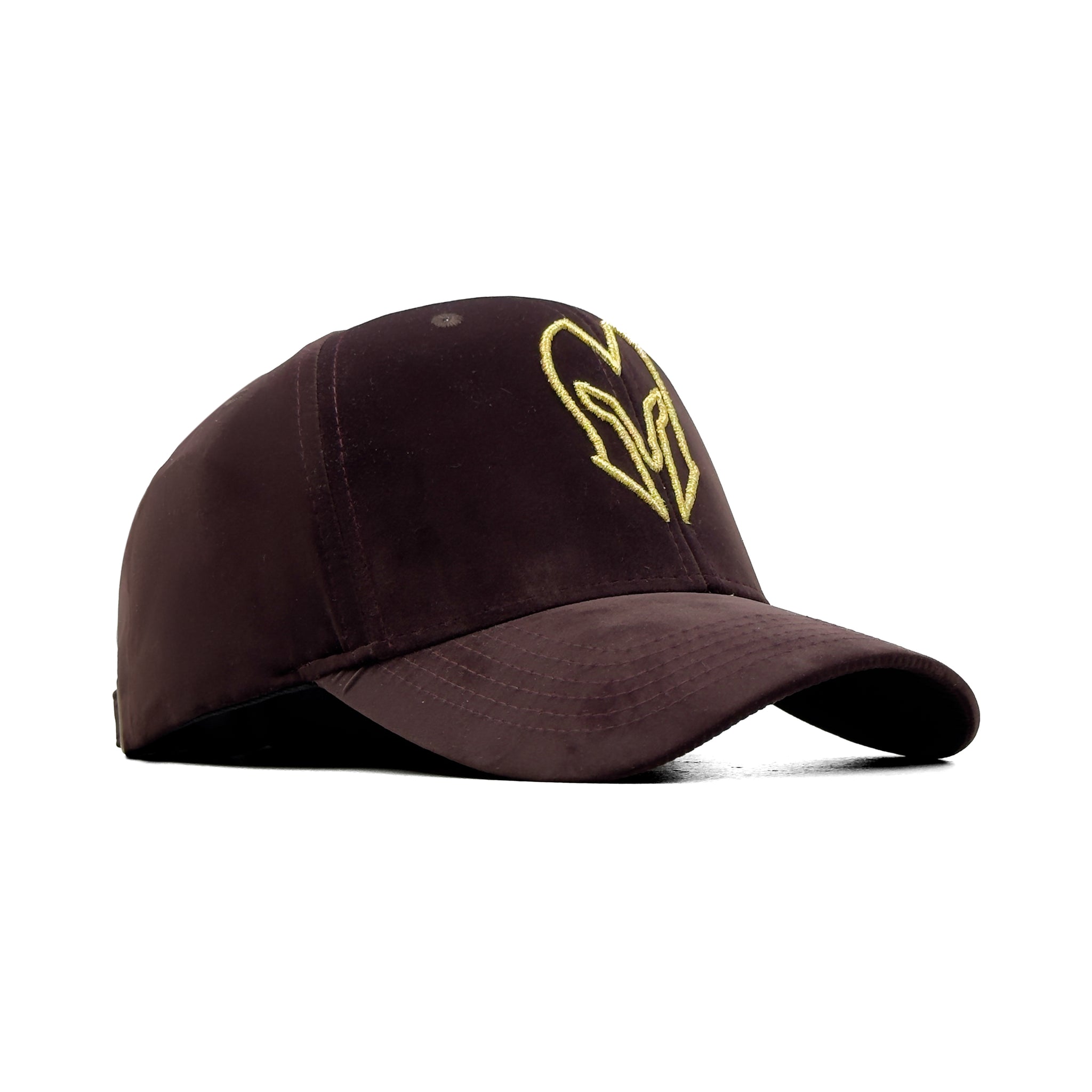 HEAD GEAR DARK BROWN VELVET LIMITED EDITION CAP