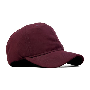 HEAD GEAR MAROON RUSTIC METAL PATCH CAP