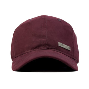 HEAD GEAR MAROON RUSTIC METAL PATCH CAP