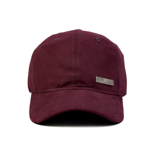 HEAD GEAR MAROON RUSTIC METAL PATCH CAP