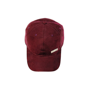 HEAD GEAR MAROON RUSTIC METAL PATCH CAP