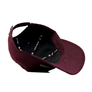 HEAD GEAR MAROON RUSTIC METAL PATCH CAP