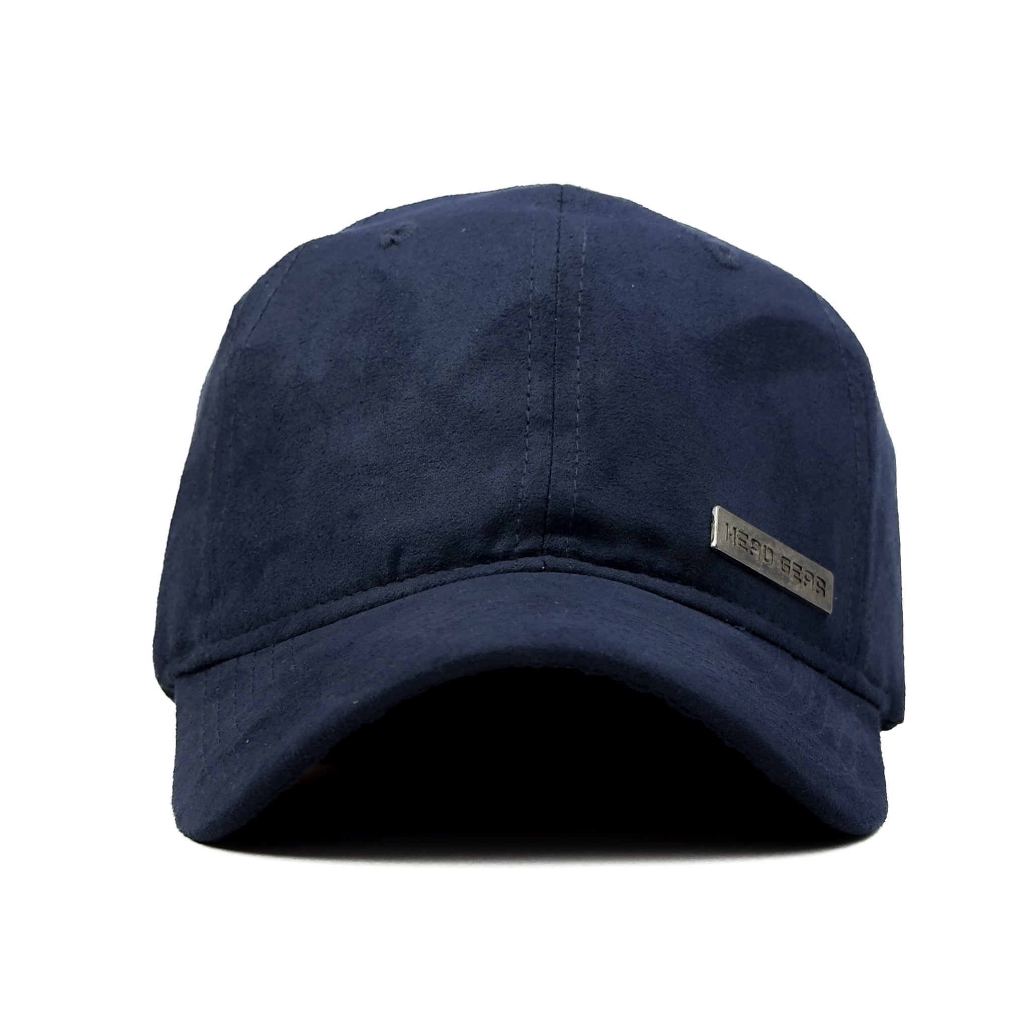 HEAD GEAR NAVY BLUE RUSTIC METAL PATCH CAP