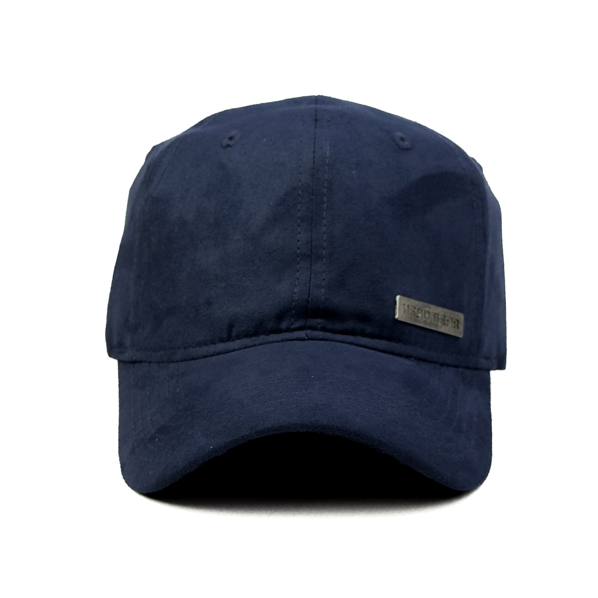 HEAD GEAR NAVY BLUE RUSTIC METAL PATCH CAP