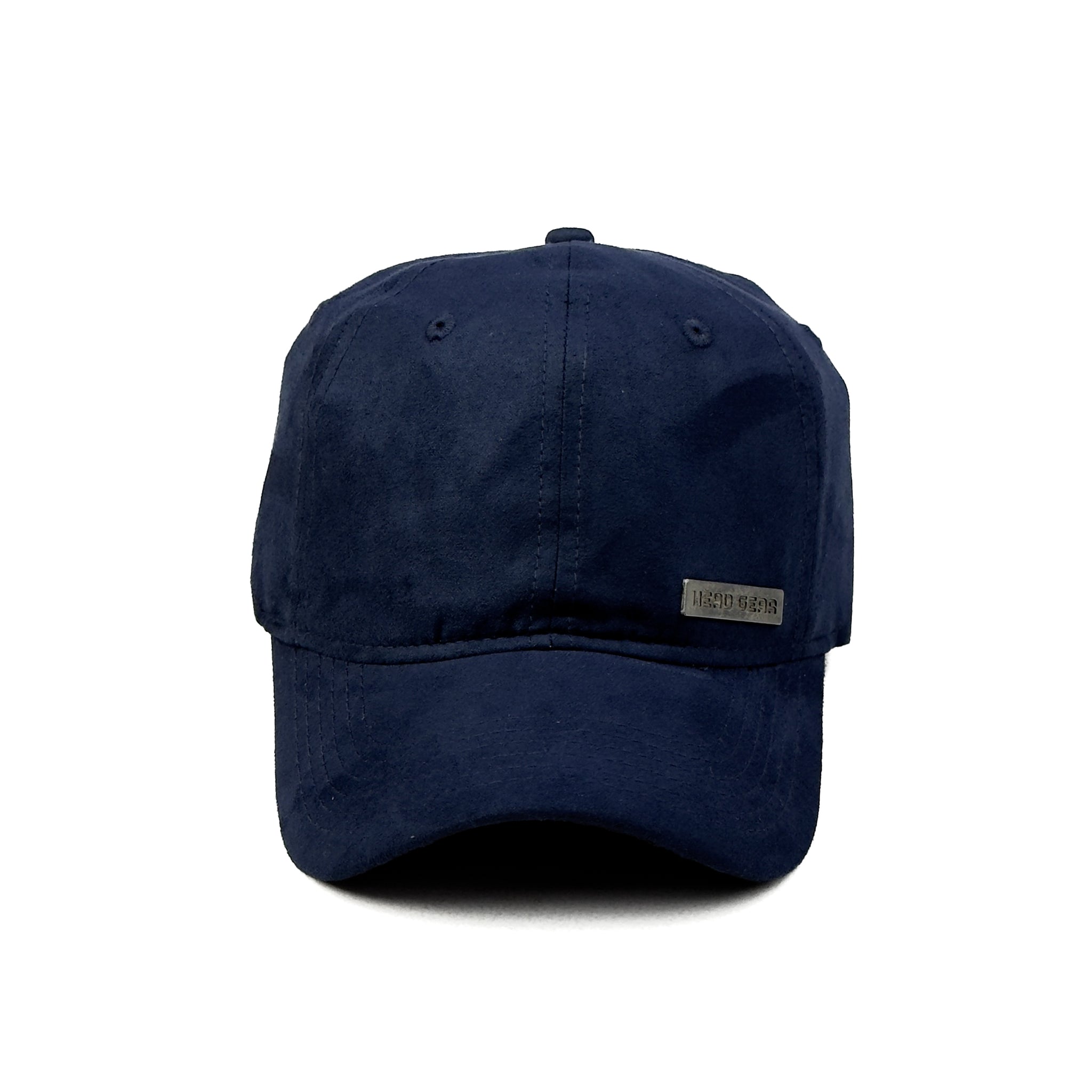 HEAD GEAR NAVY BLUE RUSTIC METAL PATCH CAP