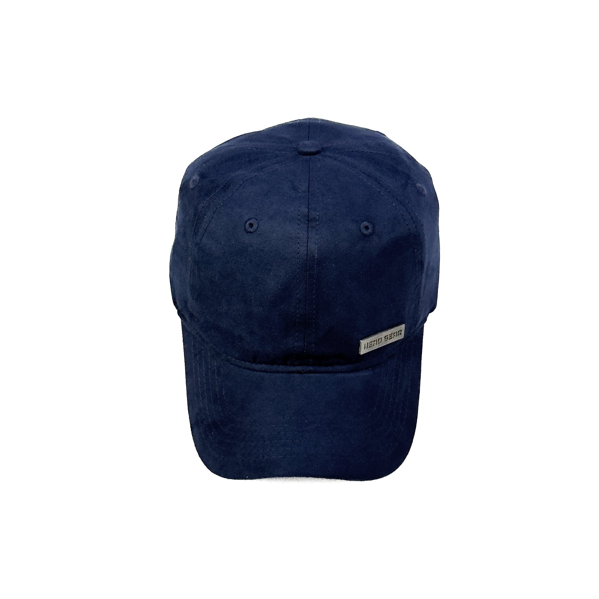 HEAD GEAR NAVY BLUE RUSTIC METAL PATCH CAP