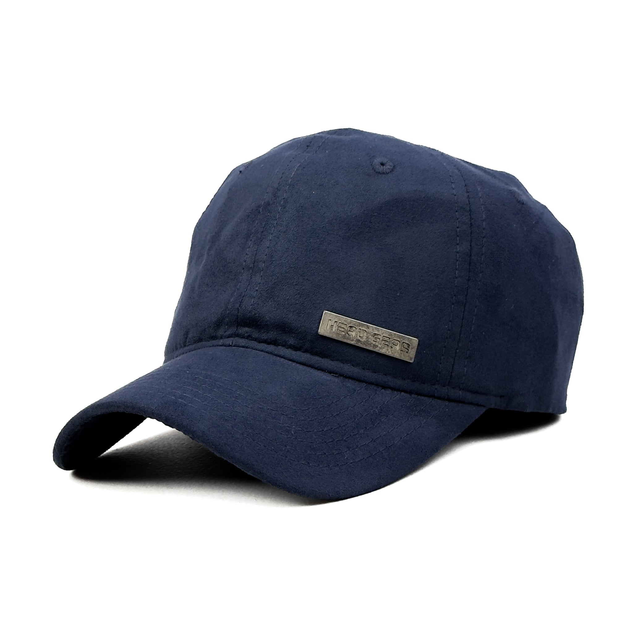 HEAD GEAR NAVY BLUE RUSTIC METAL PATCH CAP