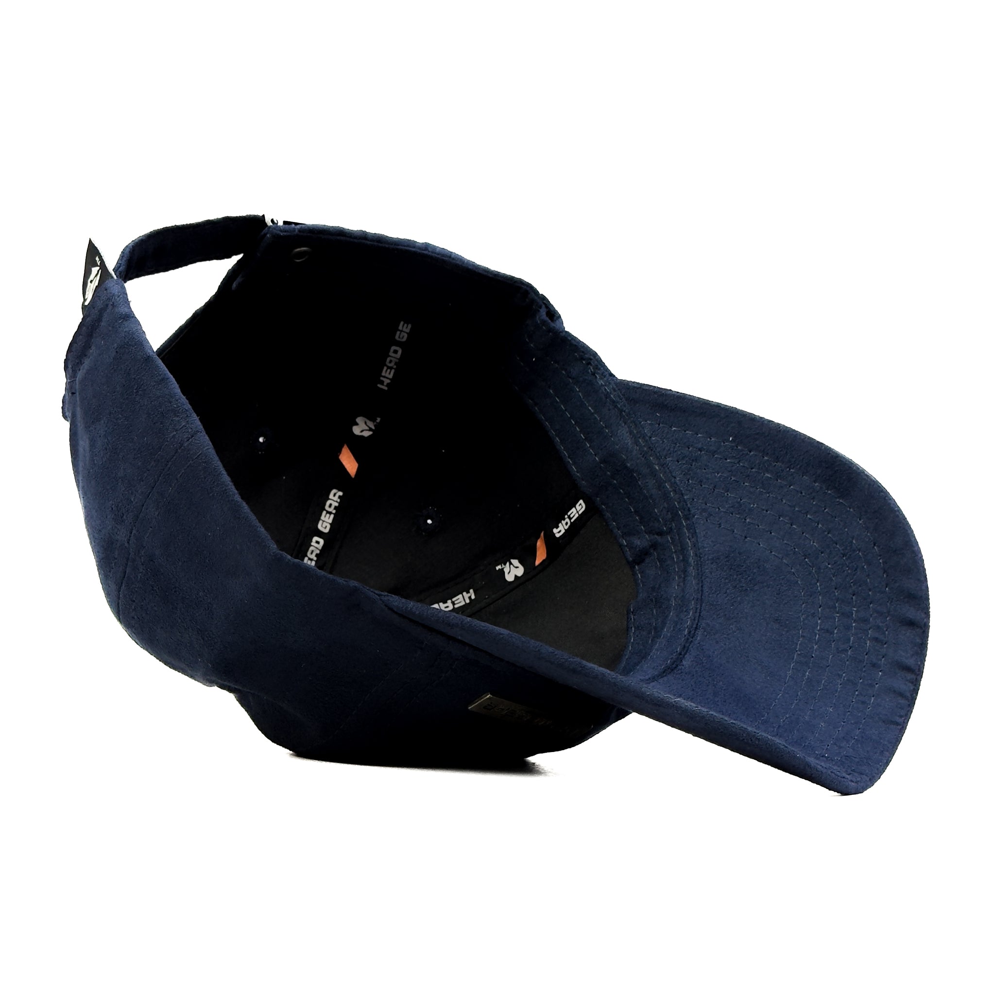 HEAD GEAR NAVY BLUE RUSTIC METAL PATCH CAP