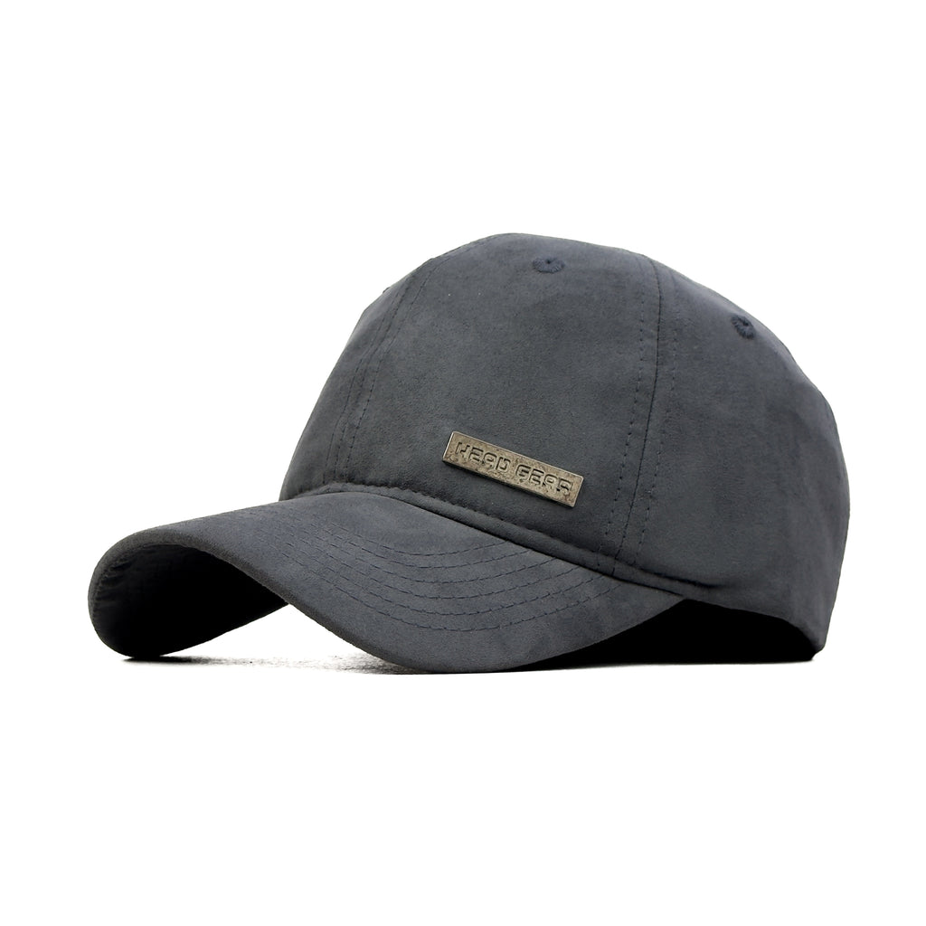 HEAD GEAR GREY RUSTIC METAL PATCH CAP