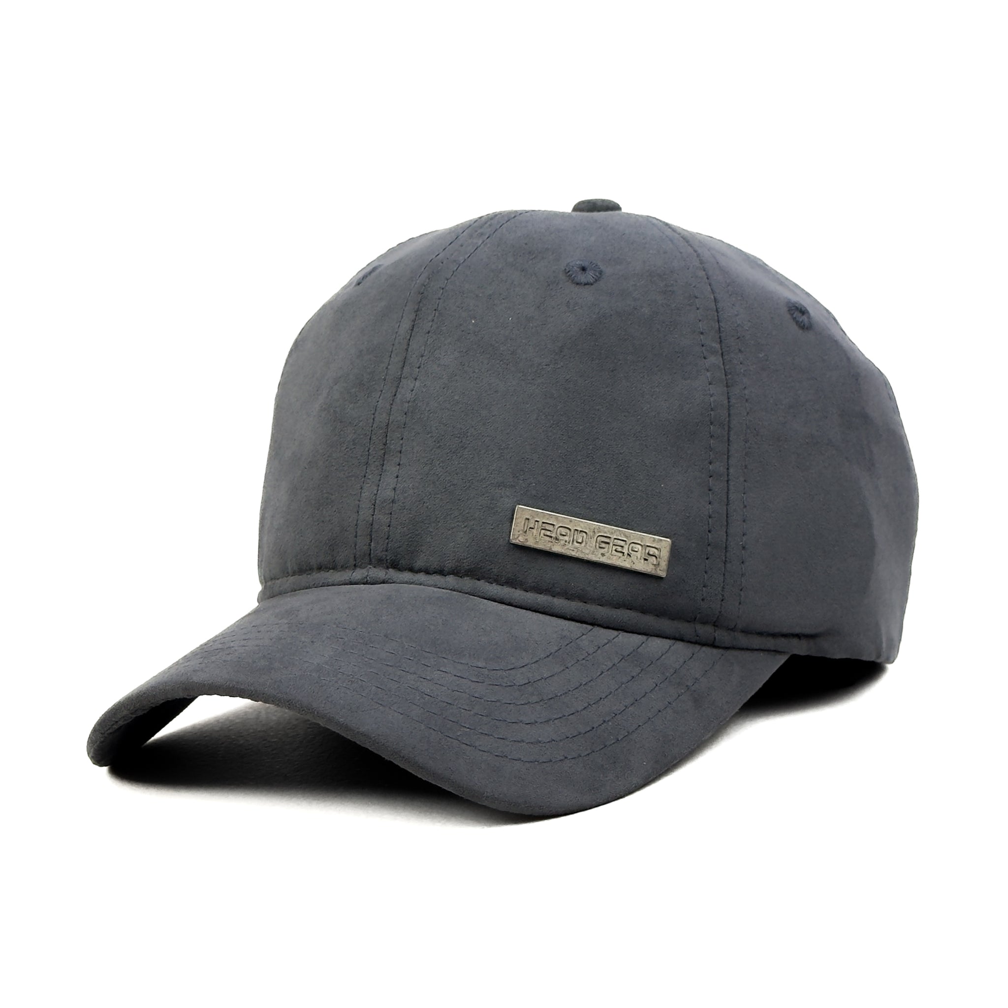 HEAD GEAR GREY RUSTIC METAL PATCH CAP