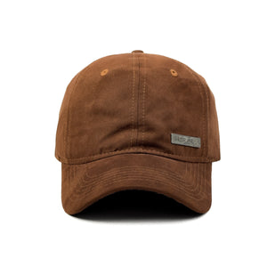 HEAD GEAR BROWN RUSTIC METAL PATCH CAP