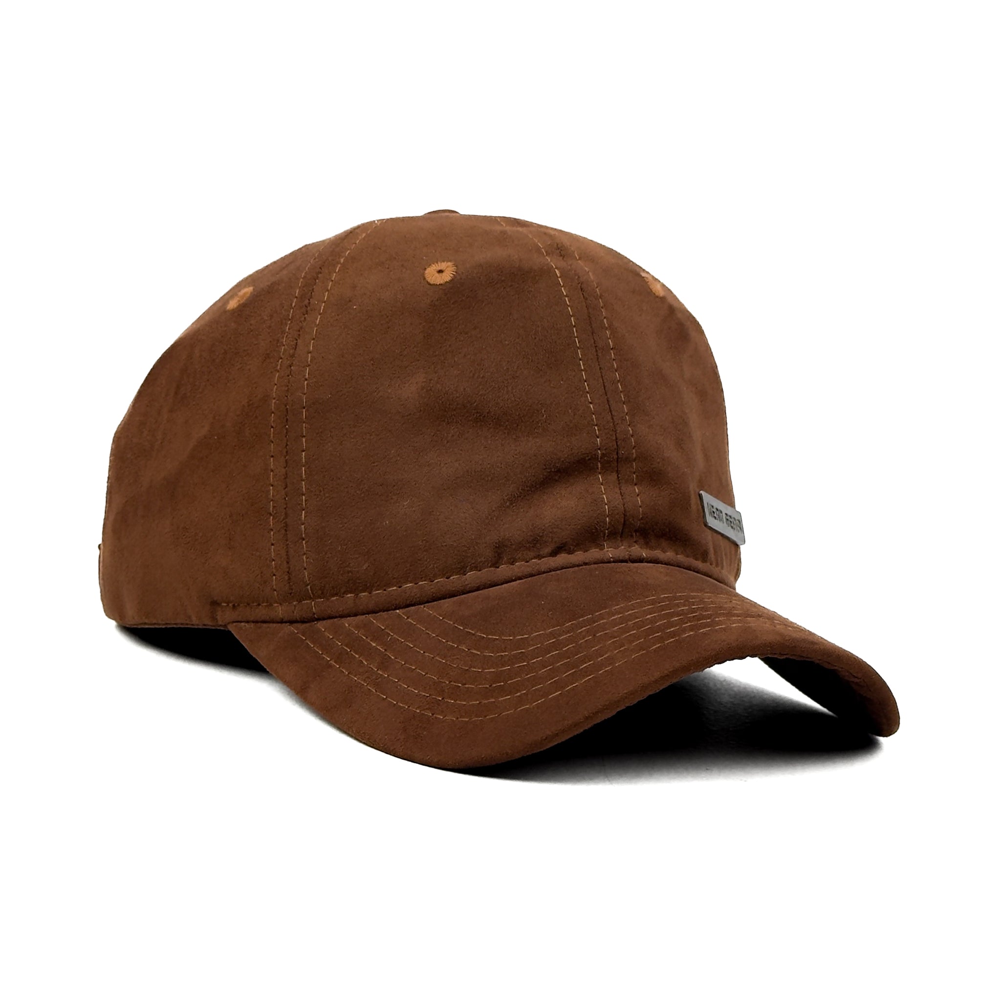 HEAD GEAR BROWN RUSTIC METAL PATCH CAP