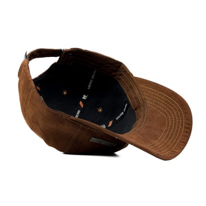 HEAD GEAR BROWN RUSTIC METAL PATCH CAP