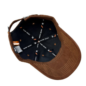 HEAD GEAR BROWN RUSTIC METAL PATCH CAP