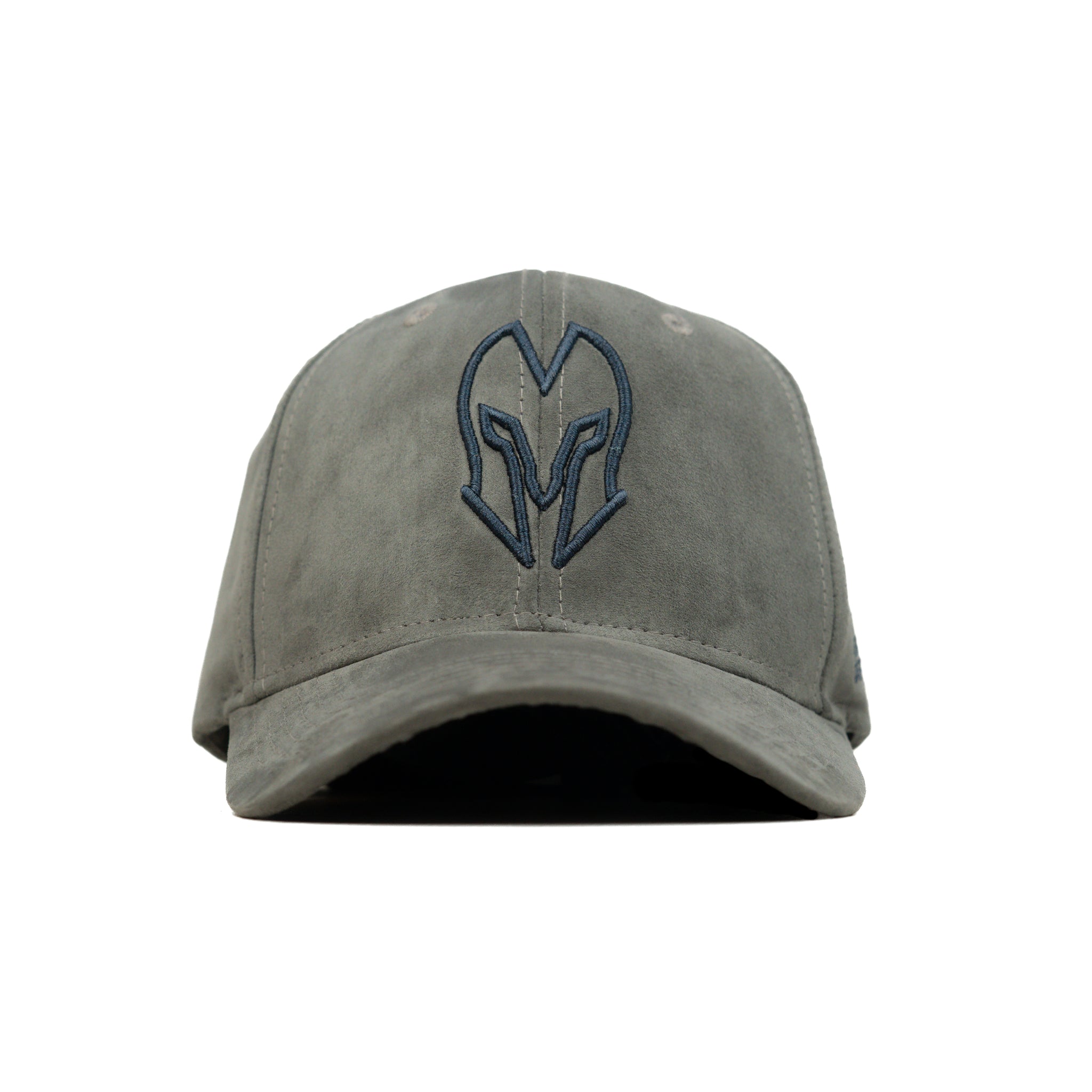 HEAD GEAR GREY AND BLACK CONTRAST SUEDE CAP