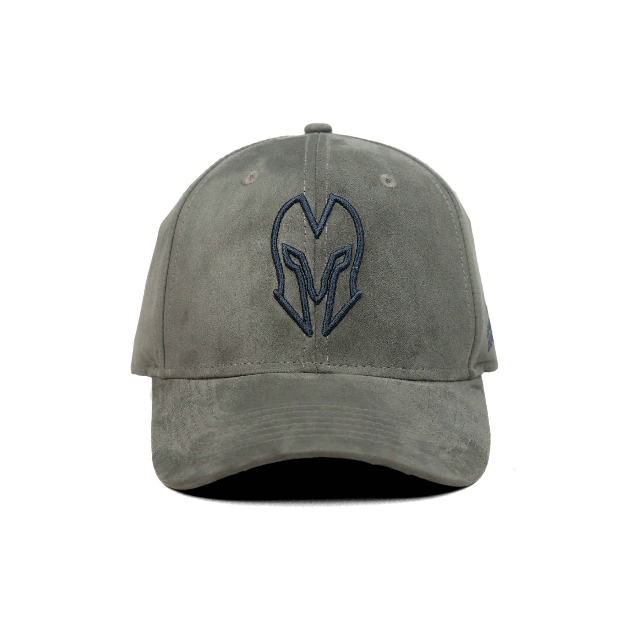 HEAD GEAR GREY AND BLACK CONTRAST SUEDE CAP