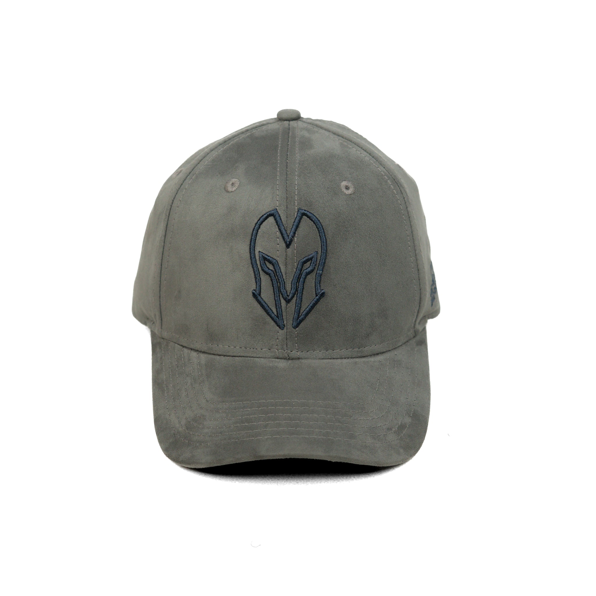 HEAD GEAR GREY AND BLACK CONTRAST SUEDE CAP