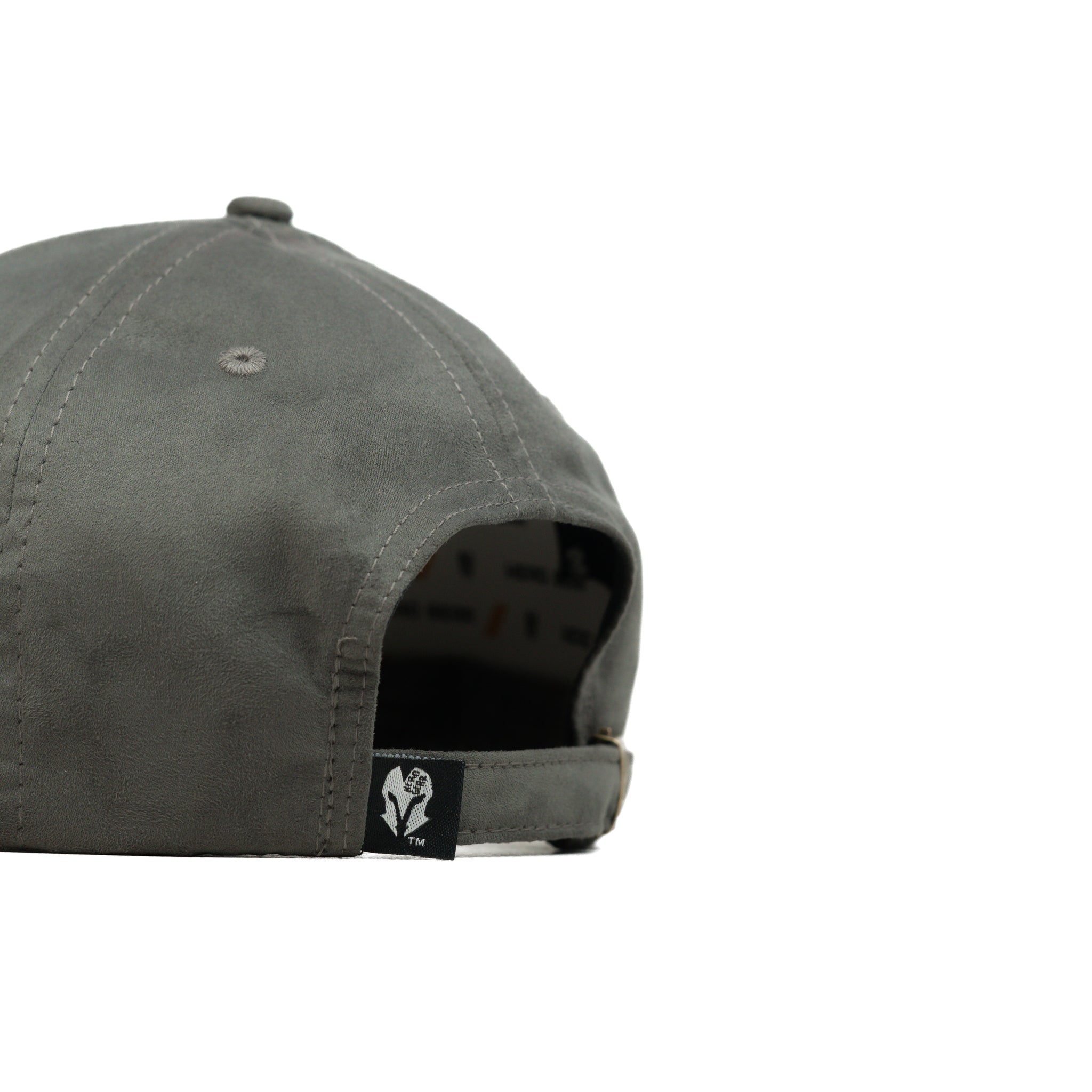 HEAD GEAR GREY AND BLACK CONTRAST SUEDE CAP