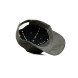 HEAD GEAR GREY AND BLACK CONTRAST SUEDE CAP