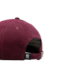 HEAD GEAR MAROON AND WHITE CONTRAST SUEDE CAP
