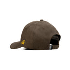 HEAD GEAR COFFEE AND GOLDEN CONTRAST SUEDE CAP
