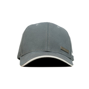 HEAD GEAR GREY RUSTIC METAL PATCH SANDWICH CAP
