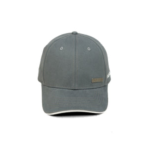 HEAD GEAR GREY RUSTIC METAL PATCH SANDWICH CAP