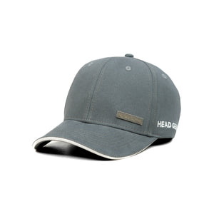 HEAD GEAR GREY RUSTIC METAL PATCH SANDWICH CAP