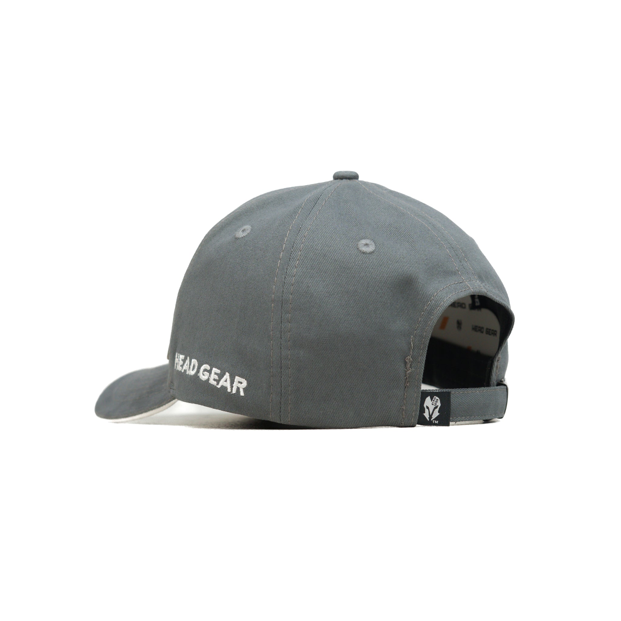 HEAD GEAR GREY RUSTIC METAL PATCH SANDWICH CAP
