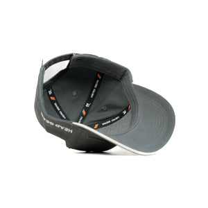 HEAD GEAR GREY RUSTIC METAL PATCH SANDWICH CAP