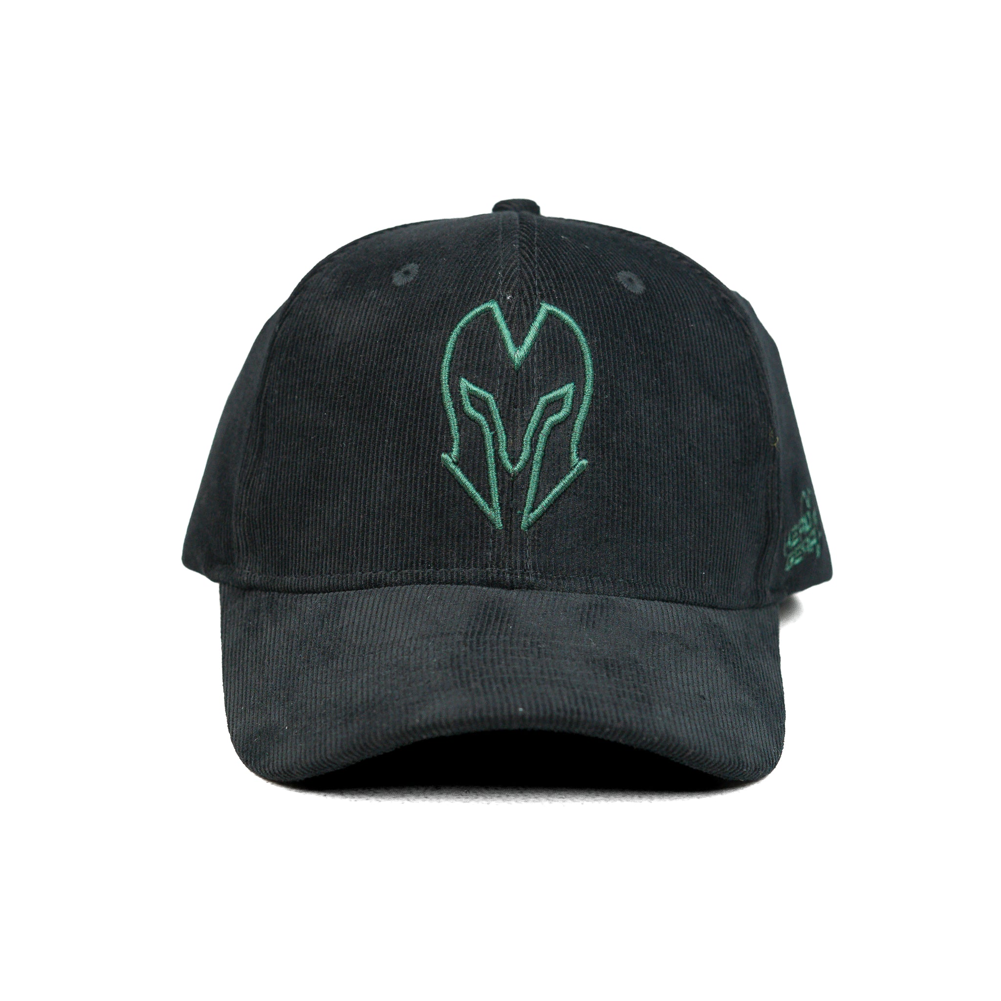HEAD GEAR BLACK AND GREEN CONTRAST CORD CAP