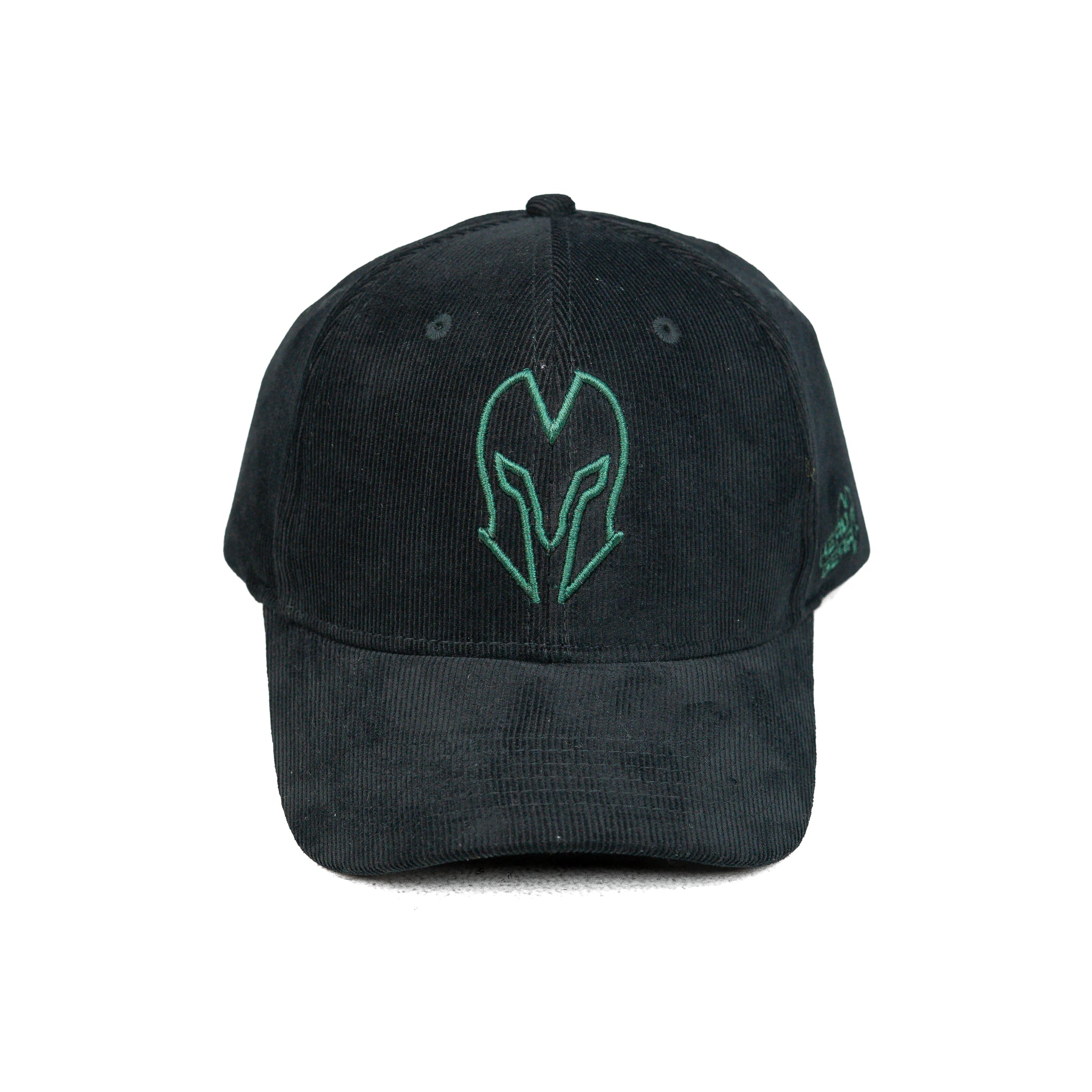 HEAD GEAR BLACK AND GREEN CONTRAST CORD CAP